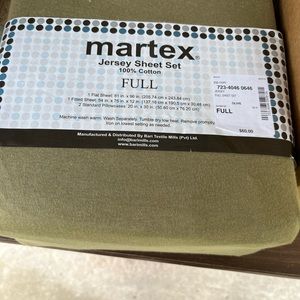 Martex Jersey sheets full size